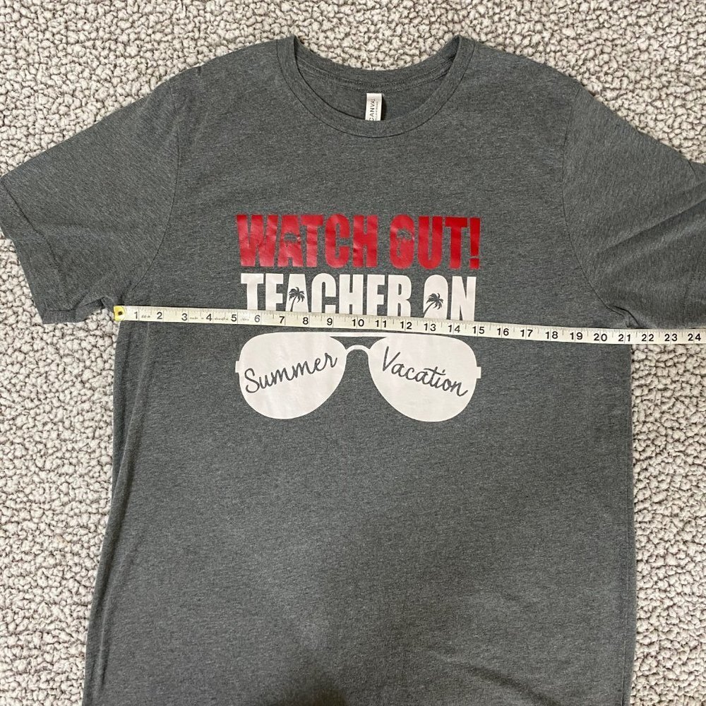 Bella Canvas Teacher T Shirt Size XL - Picture 6 of 9